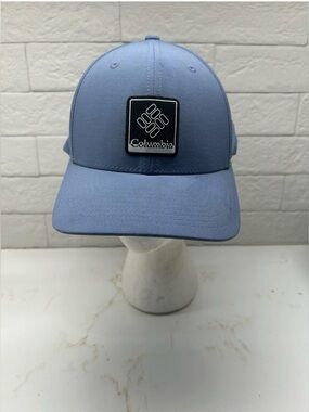 Columbia Mens Maxtrail 110 Snapback Adjustable Hat Cap Flexfit Outdoor Bluestone